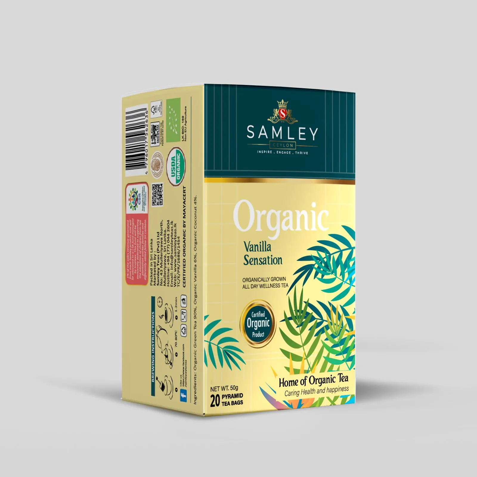 Vanilla Sensation 20 Pyramid Tea Bags